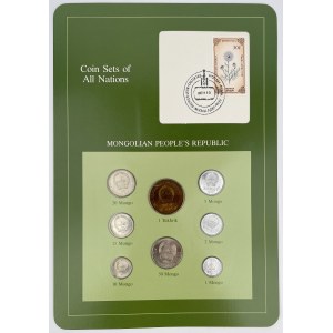 Mongolia, 1 mongo - 1 tukhrik 1980-1981 - zestaw (8szt)