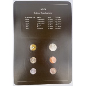 Japonia, 1 - 500 yenów - zestaw (6szt)