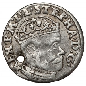 Stefan Batory, Trojak Olkusz 1584 ID - niski portret - b.rzadki