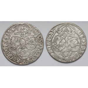 Zygmunt III Waza, Szóstaki Kraków 1623 i 1627 - zestaw (2szt)