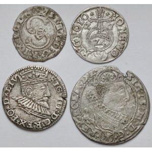 Stefan Batory i Zygmunt III Waza, od Szeląga do Szóstaka 1584-1627 - zestaw (4szt)
