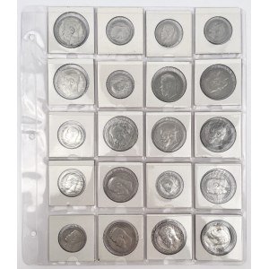 Rosja, Ruble i 50 kopiejek 1895-1911 - zestaw (20szt)