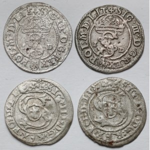 Zygmunt III Waza, Szeląg Olkusz i Ryga 1588-1601 - zestaw (4szt)