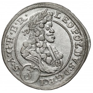 Śląsk, Leopold I, 3 krajcary 1698 MMW, Wrocław