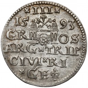 Zygmunt III Waza, Trojak Ryga 1593