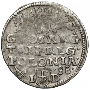 Zygmunt III Waza, Trojak Poznań 1588 ID - pierwszy