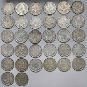 Bułgaria, 2 leva 1882-1913 - zestaw (32szt)
