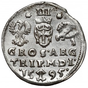 Zygmunt III Waza, Trojak Wilno 1595 - bez Prusa