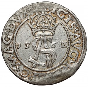 Zygmunt II August, Trojak Wilno 1562 - prążkowany