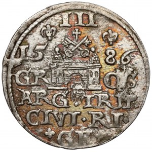 Stefan Batory, Trojak Ryga 1586