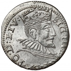 Zygmunt III Waza, Trojak Ryga 1594 - LIV - wczesny