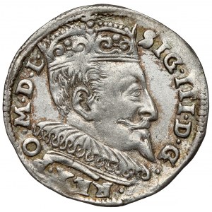 Zygmunt III Waza, Trojak Wilno 1594 - kwiatki