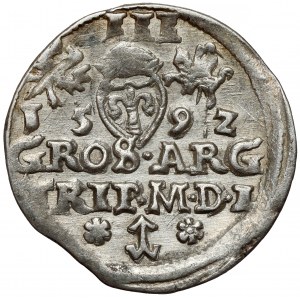 Zygmunt III Waza, Trojak Wilno 1592