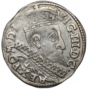 Zygmunt III Waza, Trojak Poznań 1598 - bez kwiatka - rzadki