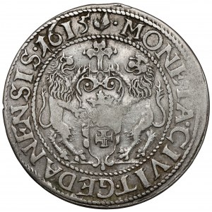 Zygmunt III Waza, Ort Gdańsk 1615 - typ I - kropka po