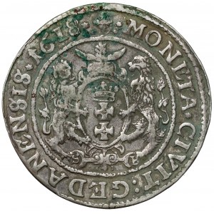 Zygmunt III Waza, Ort Gdańsk 1618 - krzyż