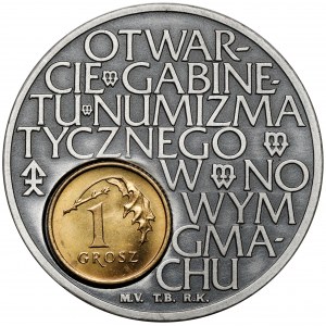 Medal otwarcie Gabinetu Numizmatycznego 1995
