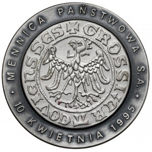 Medal otwarcie Gabinetu Numizmatycznego 1995