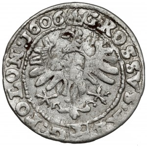 Zygmunt III Waza, Grosz Kraków 1606 - RE-G - b.rzadki