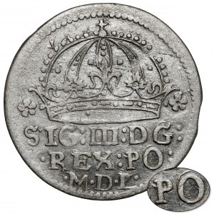 Zygmunt III Waza, Grosz Kraków 1608 - REX : PO - b.rzadki