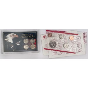 USA, 1 cent - 1/2 dolara 1908-1999 - zestaw (9szt)