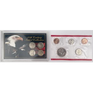 USA, 1 cent - 1/2 dolara 1908-1999 - zestaw (9szt)