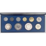 Austria, zestaw rocznikowy 1973 - stempel LUSTRZANY (Polierte Platte)