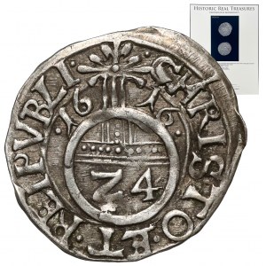 Pomorze, Filip II, Półtorak (Reichsgroschen) 1616, Szczecin + certyfikat autentyczności