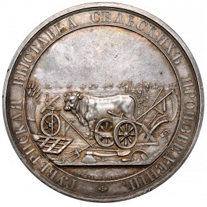 Rosja, Medal bez daty (XIXw.) - Wystawa Wiejskiego Wyposażenia