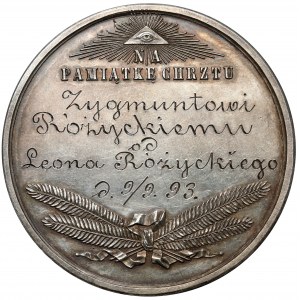 Medal chrzcielny SREBRO Na Pamiątkę Chrztu - Bitschan