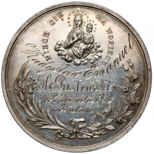 Medal chrzcielny SREBRO - Niech Cię ma w Opiece - dla Hrabiego