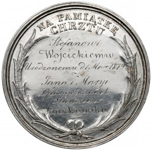 Medal chrzcielny SREBRO Na Pamiątkę Chrztu - Herkner
