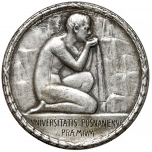 Medal SREBRO August Cieszkowski - inny rewers - NIENOTOWANY