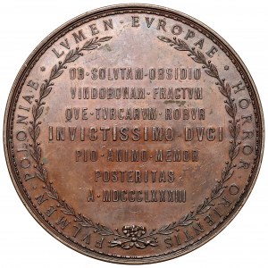 Medal 200. rocznica bitwy pod Wiedniem, Sobieski 1883