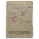 Okupacja, Personalausweis / Dowód osobisty - dla Polki 1943 - stempel Generalnego Gubernatorstwa