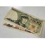 Zestaw banknotów polskich 1940-1988 w tym 2x przedruki z epoki (6szt)