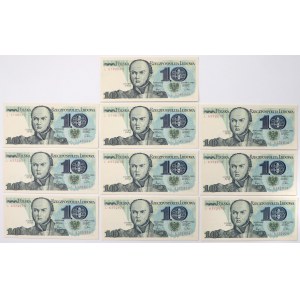 10 zł 1982 - L - zestaw (10szt)