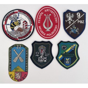 III RP, Naszywki wojskowe - zestaw (6szt)