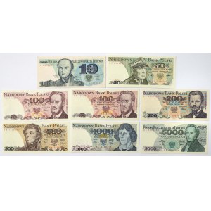 Zestaw 10 - 5.000 zł 1982-1988 (8szt)