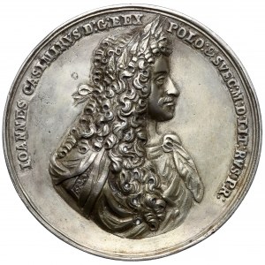 Jan II Kazimierz, Medal na odsiecz W-wy 1654, Majnerta - dawny, efektowny ODLEW