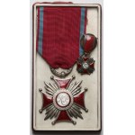 II RP, Srebrny Krzyż Zasługi - Gontarczyk + miniatura Michrowskiego - w ORYGINALNYM pudełku