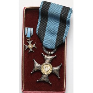 PRL, Order Virtuti Militari kl.V + miniatura - po Majorze