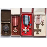 PRL, Zestaw odznaczeń po jednej osobie - Order Virtuti Militari kl.V i Krzyż Walecznych