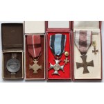 PRL, Zestaw odznaczeń po jednej osobie - Order Virtuti Militari kl.V i Krzyż Walecznych