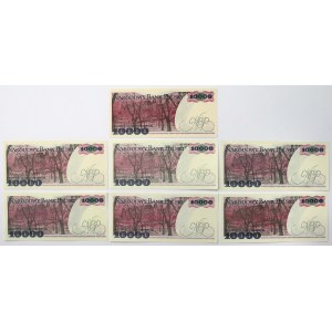 10.000 zł 1988 - MIX serii - zestaw (7szt)