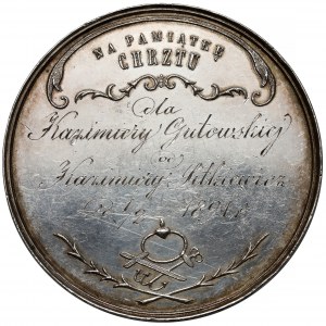 Medal chrzcielny SREBRO Na Pamiątkę Chrztu