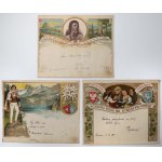 Historyczne TELEGRAMY Patriotyczne - bardzo ładne (15szt)