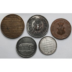 Medale Sobieski, Korybut, Mickiewicz, Wystawa... (5szt)