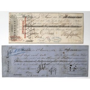 Weksle, Warszawa 1858-1862 r. - zestaw (2szt)
