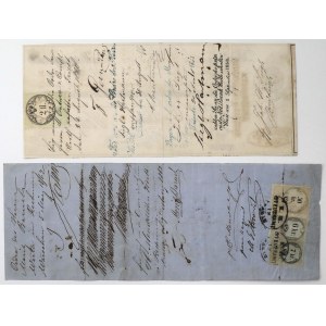 Weksle, Warszawa 1858-1862 r. - zestaw (2szt)